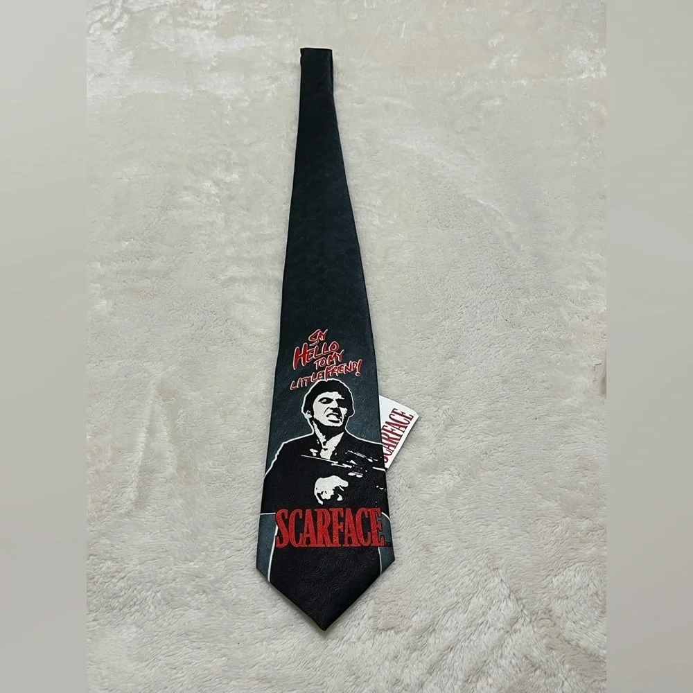 Al Pacino Scarface Movie Film “Say Hello To My Little Friend” Neck Tie